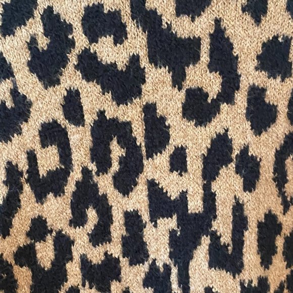 Sincerely Jules Leopard Print Open Cardigan Sz L Long Duster Mobwife - Picture 8 of 12